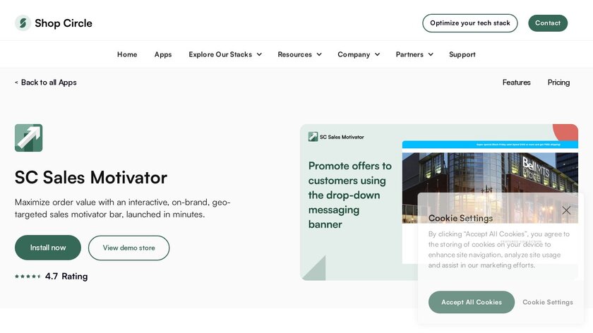 SC Sales Motivator Landing Page