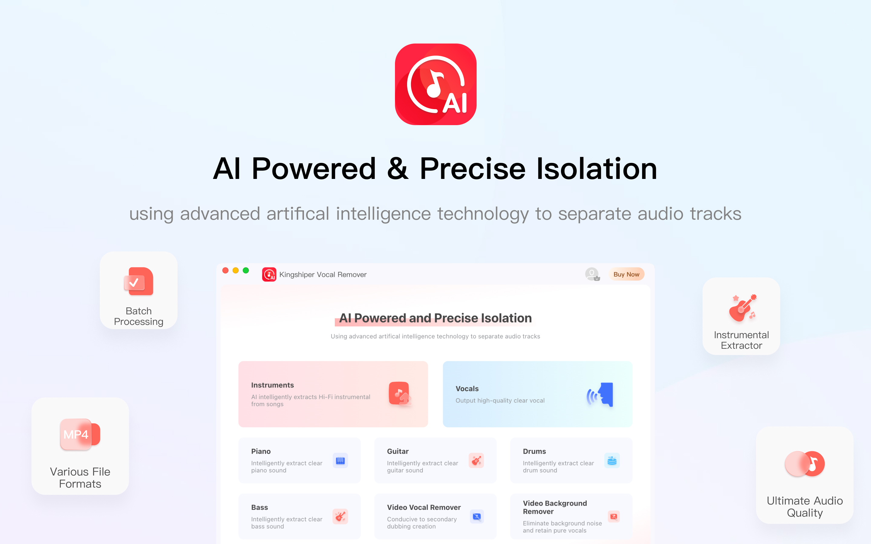 Kingshiper Vocal Remover AI Powered & Precise Isolation