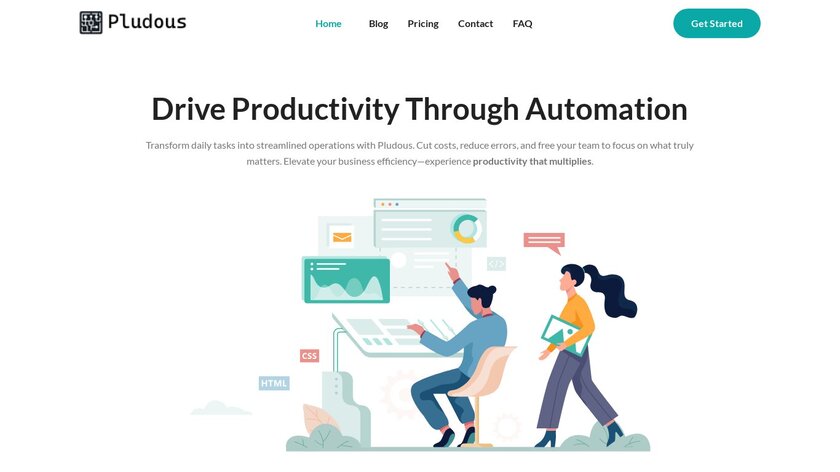Pludous Landing Page