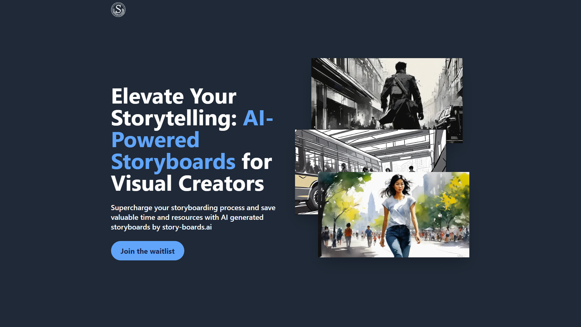 story-boards.ai Landing page