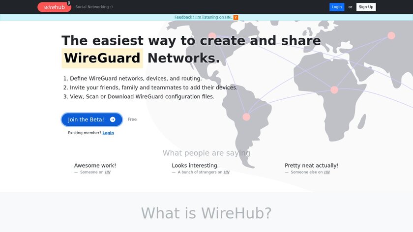 WireHub Landing Page