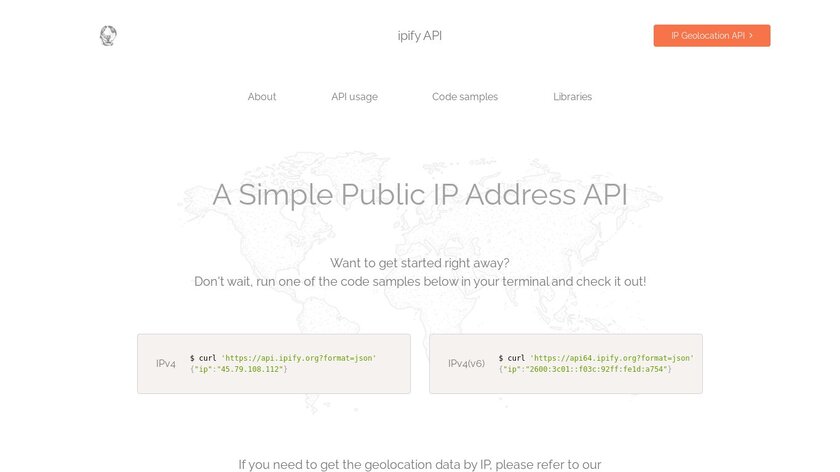 ipify.org Landing Page