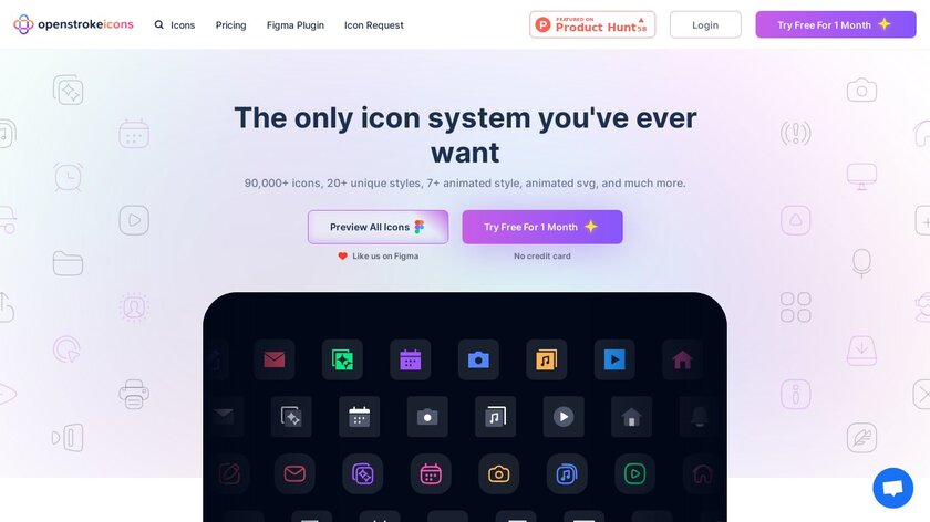 openstrokeicons Landing Page