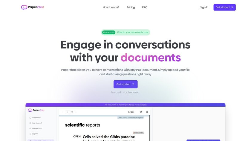 PaperChat.io Landing Page
