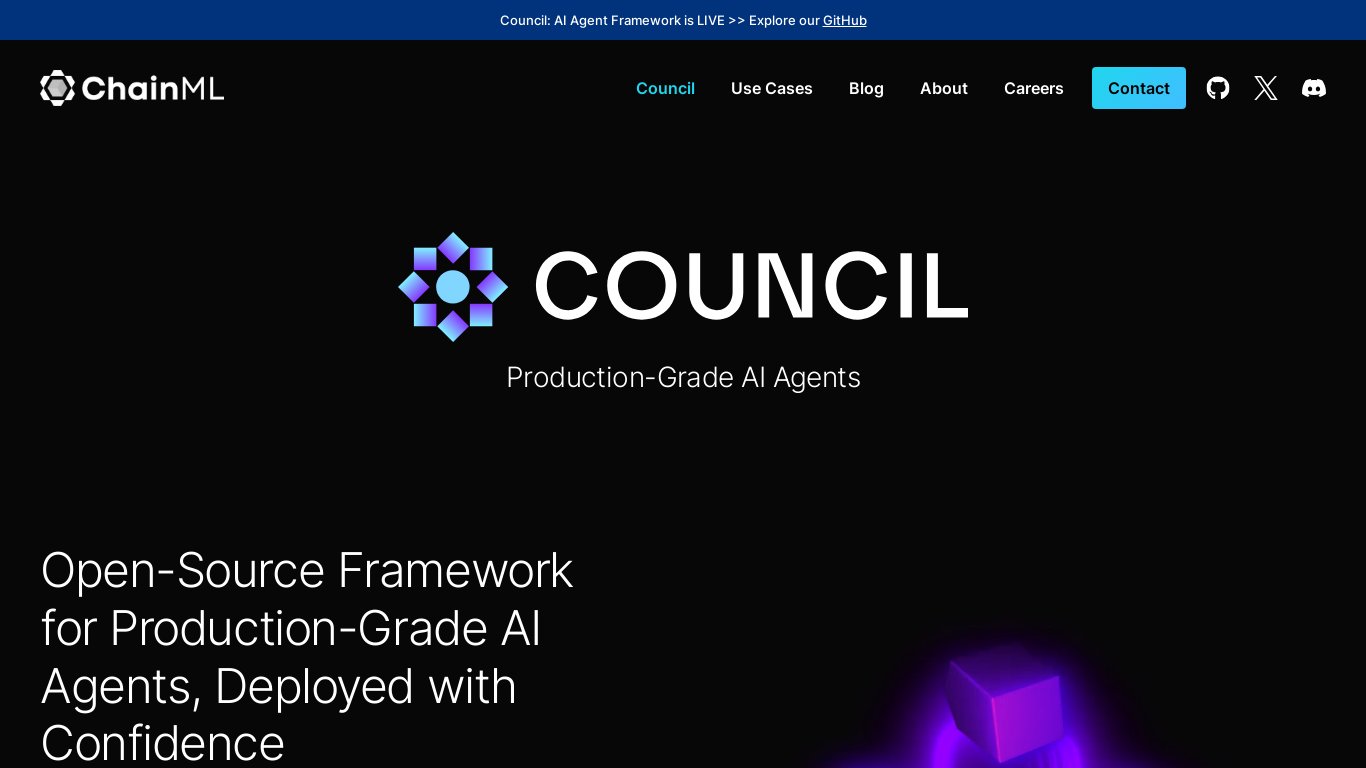 Council Landing page