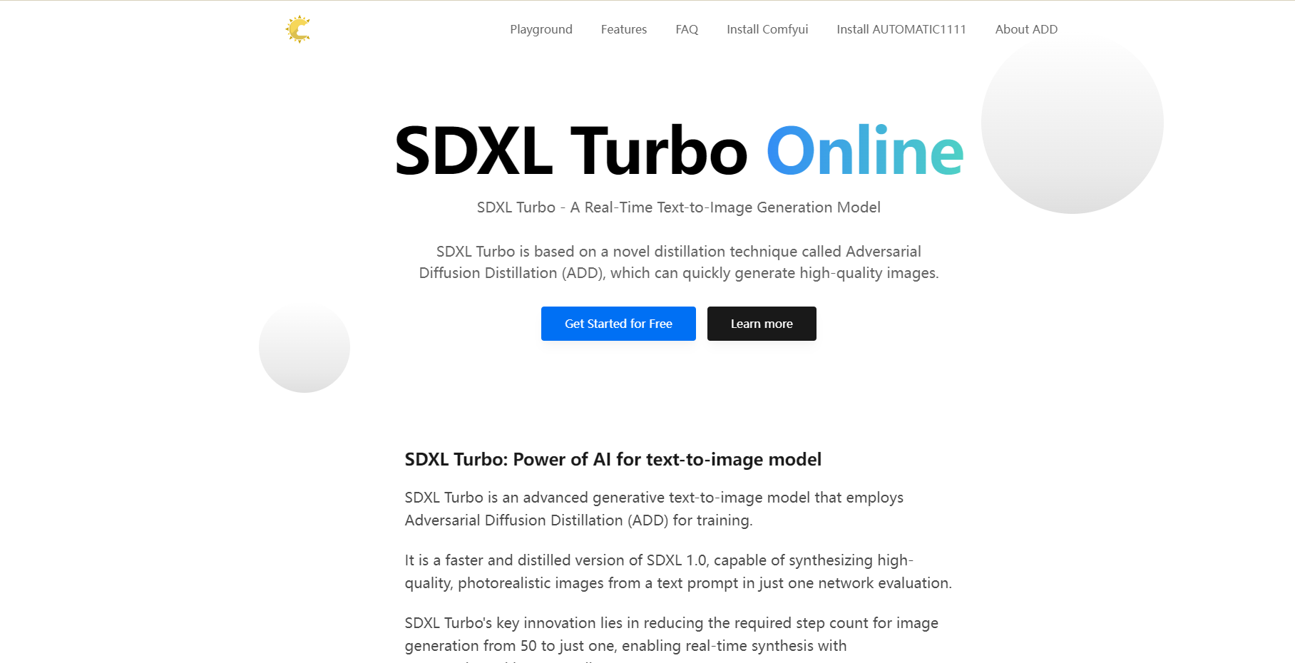 SDXL Turbo Online SDXL TURBO ONLINE