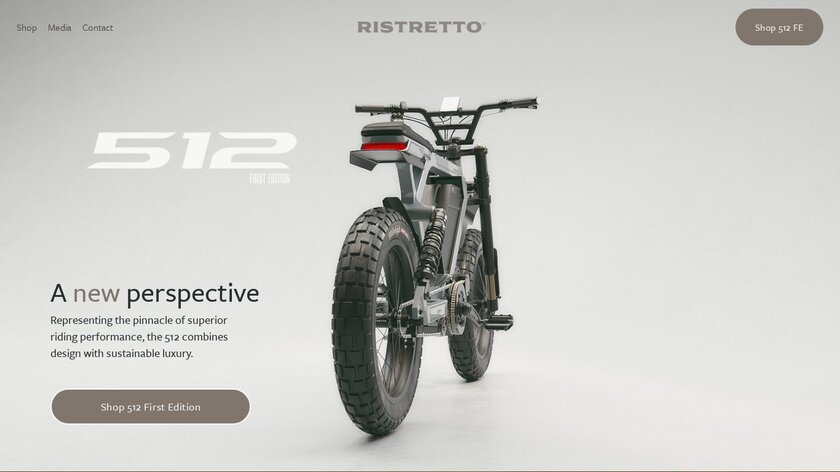 Ristretto 512 First Edition Landing Page