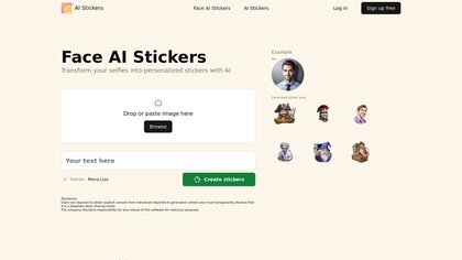 Face AI Stickers image
