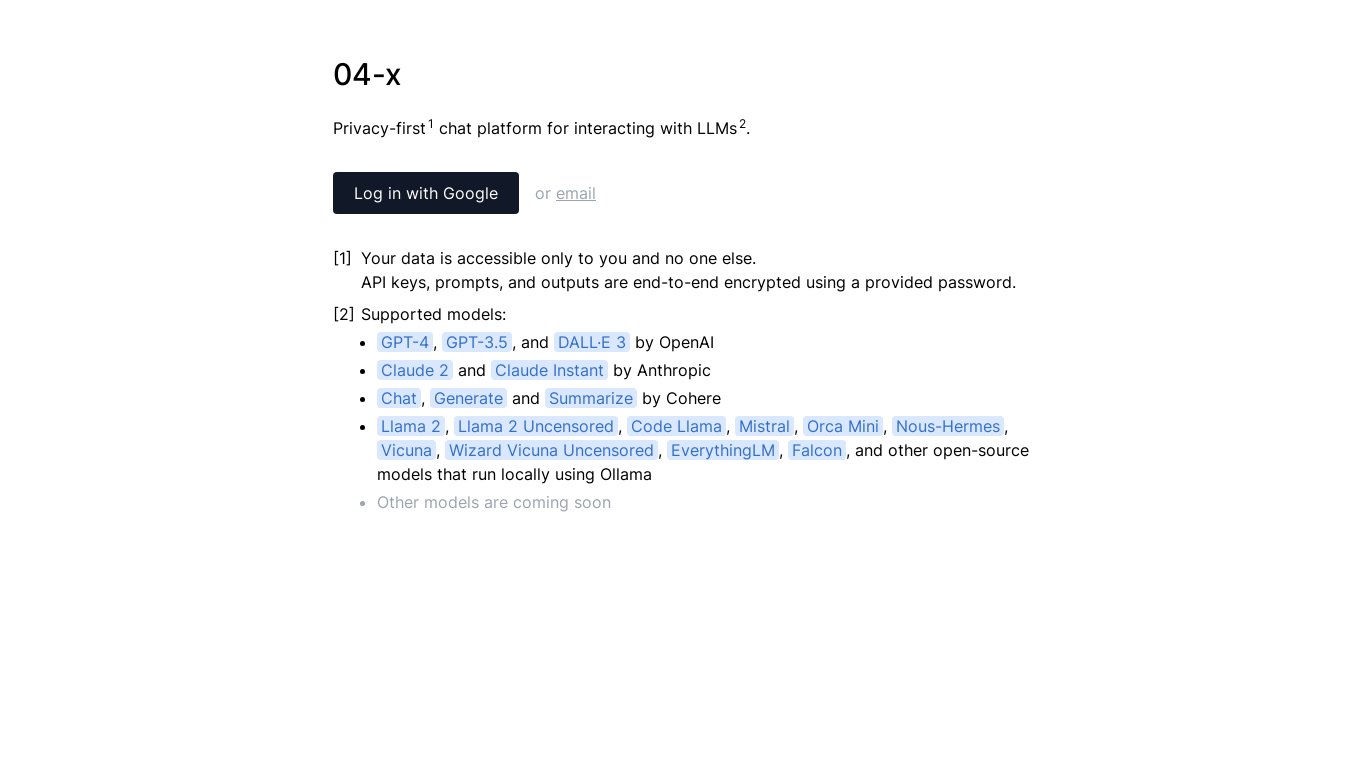 04-x Landing page