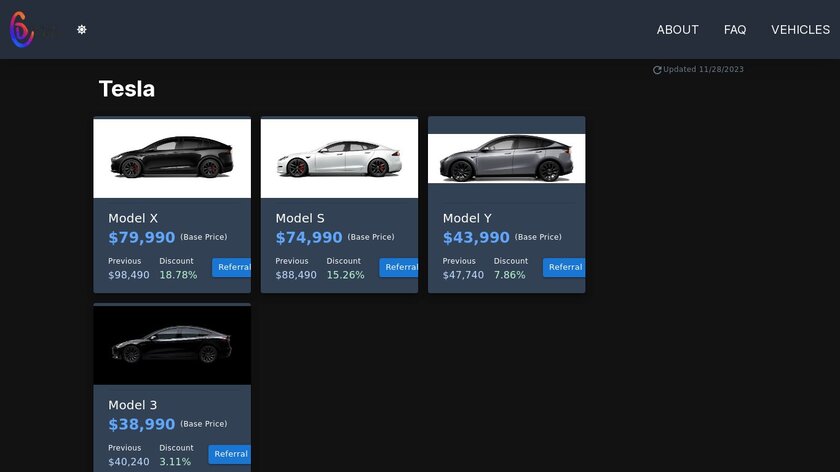 EV Price Tracker Landing Page