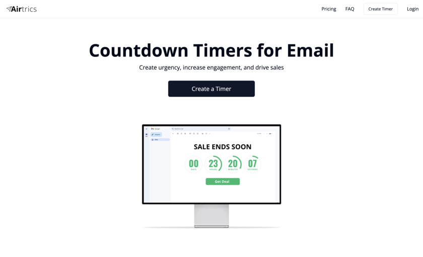 Airtrics Landing Page