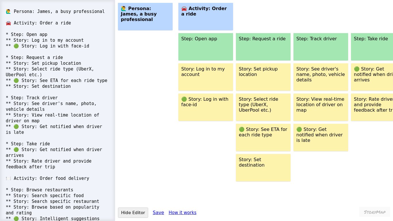 StoryMap.site Landing page