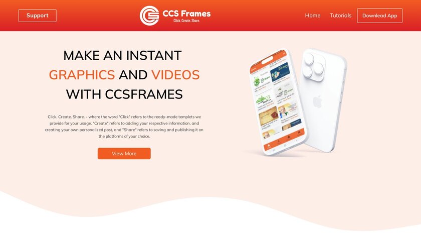 CCSFrames Landing Page