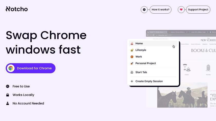Hotcho Landing Page