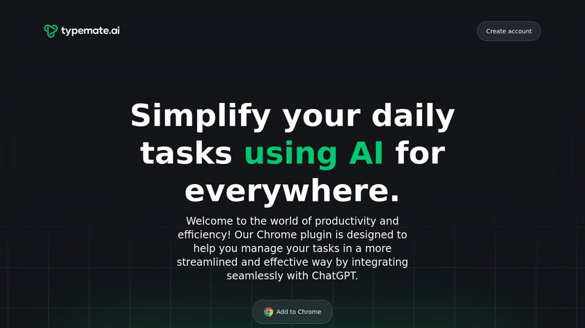 Typemate.ai Landing Page