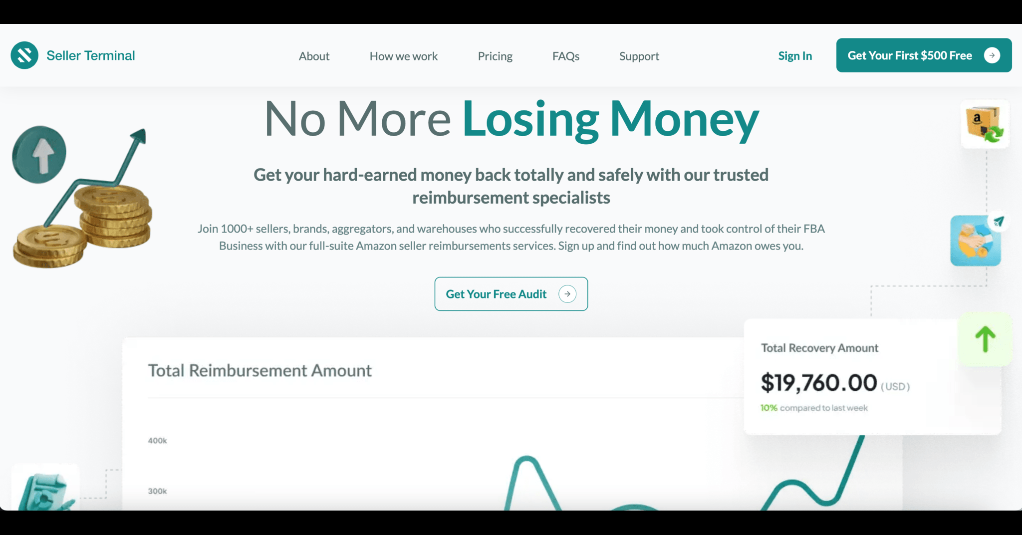 Seller Terminal Landing page