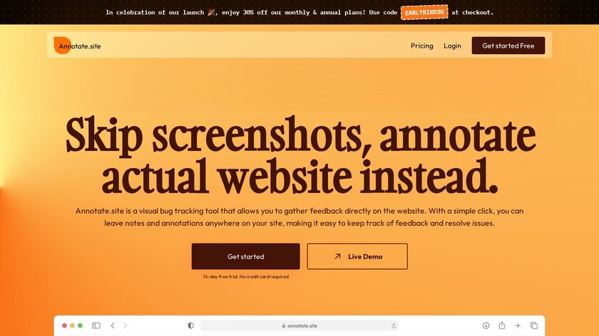 Annotate.site Landing Page