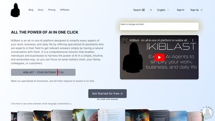 IKiBlast - Your Gateway to AI screenshot