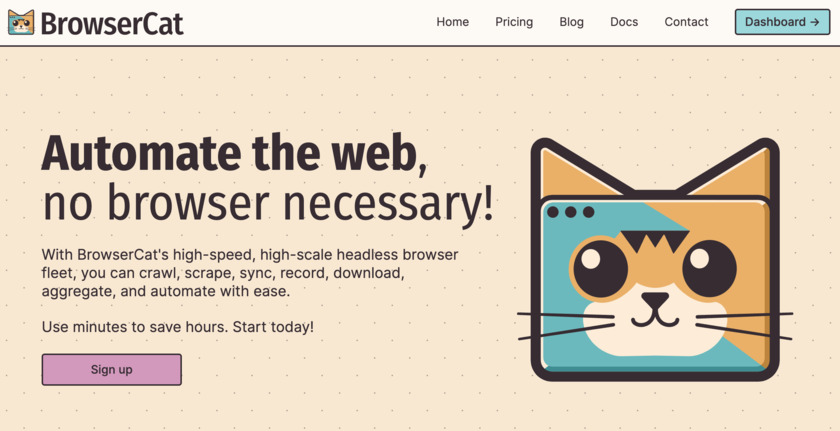 BrowserCat Landing Page