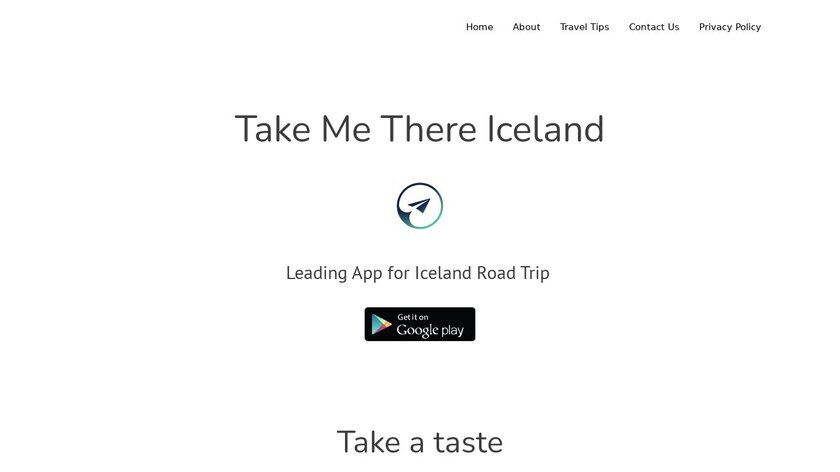 Take Me There Iceland Landing Page