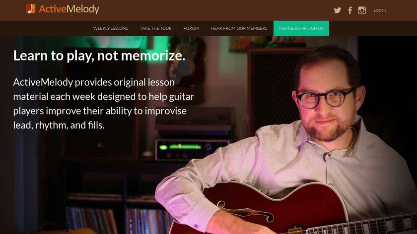 Active Melody Landing Page
