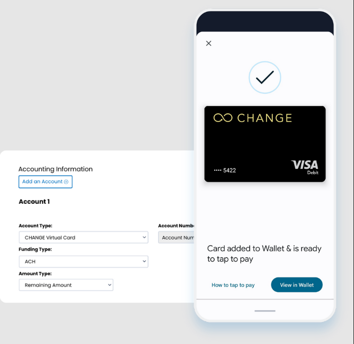Avionte Staffing and Recruiting Software CHANGE Mobile Pay Card