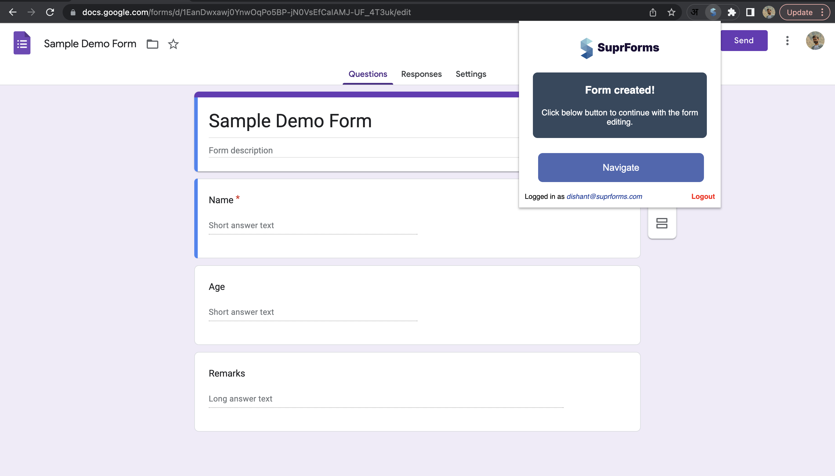 SuprForms Convert any Google Form