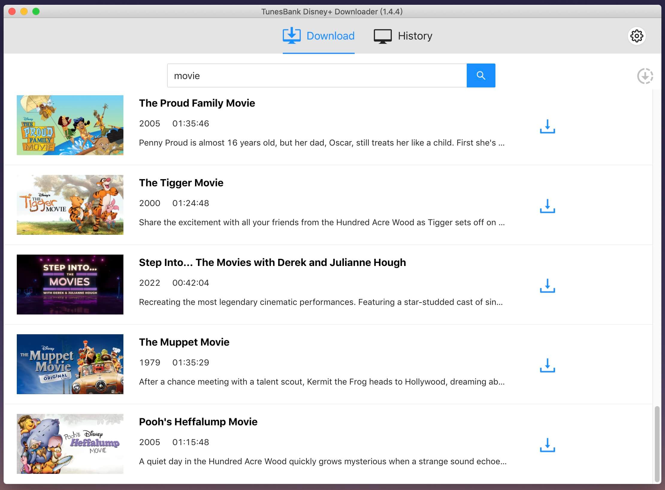 TunesBank Disney Video Downloader search Disney plus video