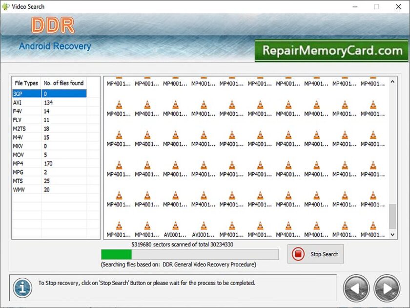 Repair Memory Card Landing Page
