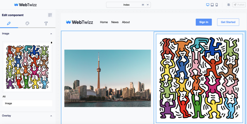 WebTwizz Landing Page