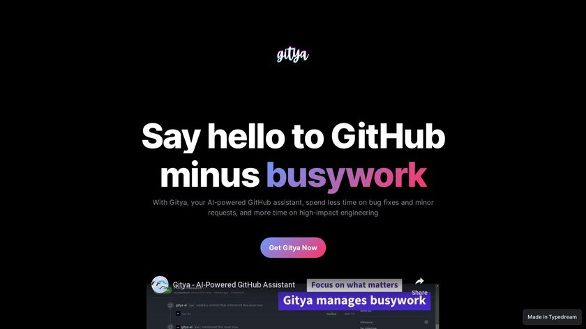 Gitya Landing Page