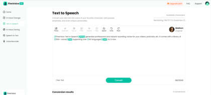 FineVoice Text to Speech image