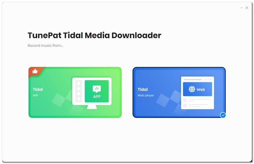 TunePat Tidal Media Downloader main interface