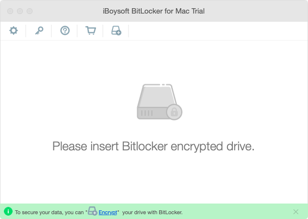 iBoysoft BitLocker for Mac software interface