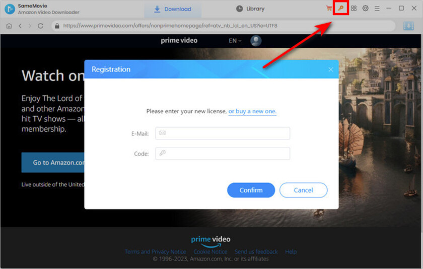 SameMovie Amazon Video Downloader Landing Page