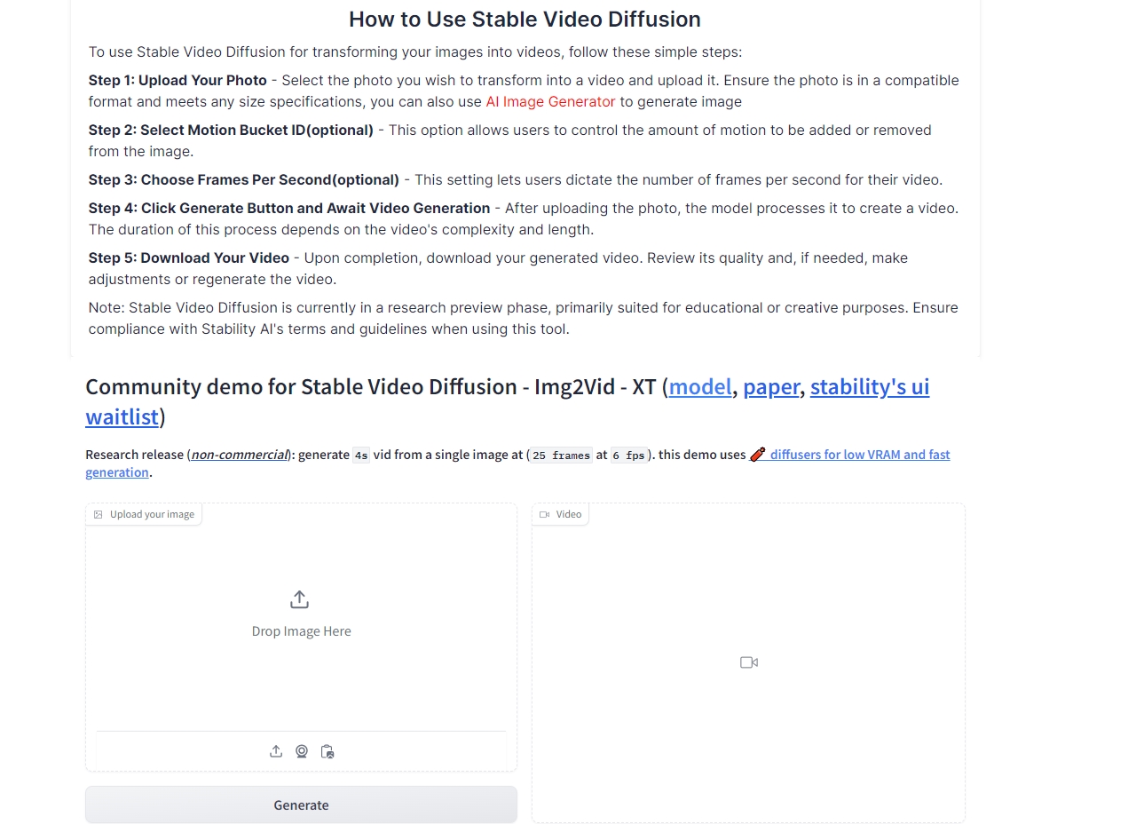 Stable-Video-Diffusion.cc use page