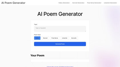 Poem Generator App image