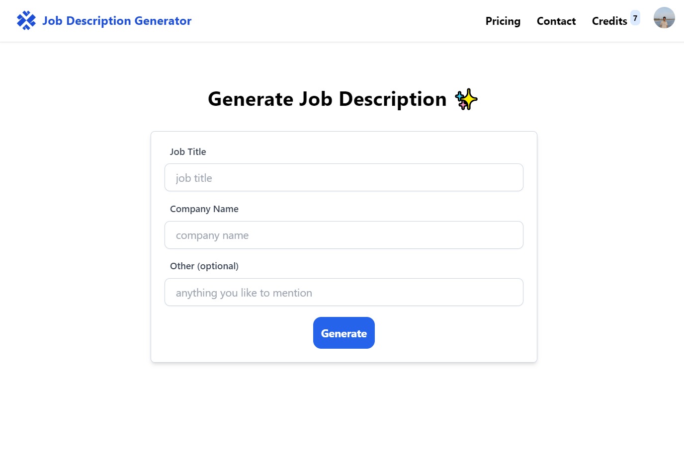 Job Description Generator 