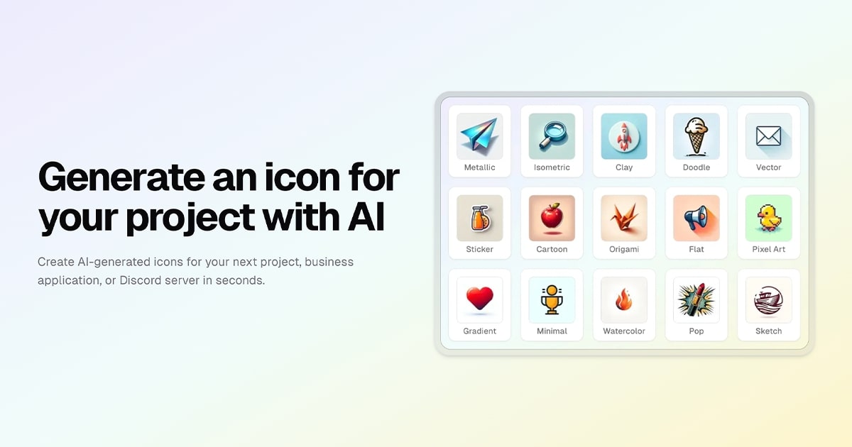 IconKit AI Example icons generated by IconKit
