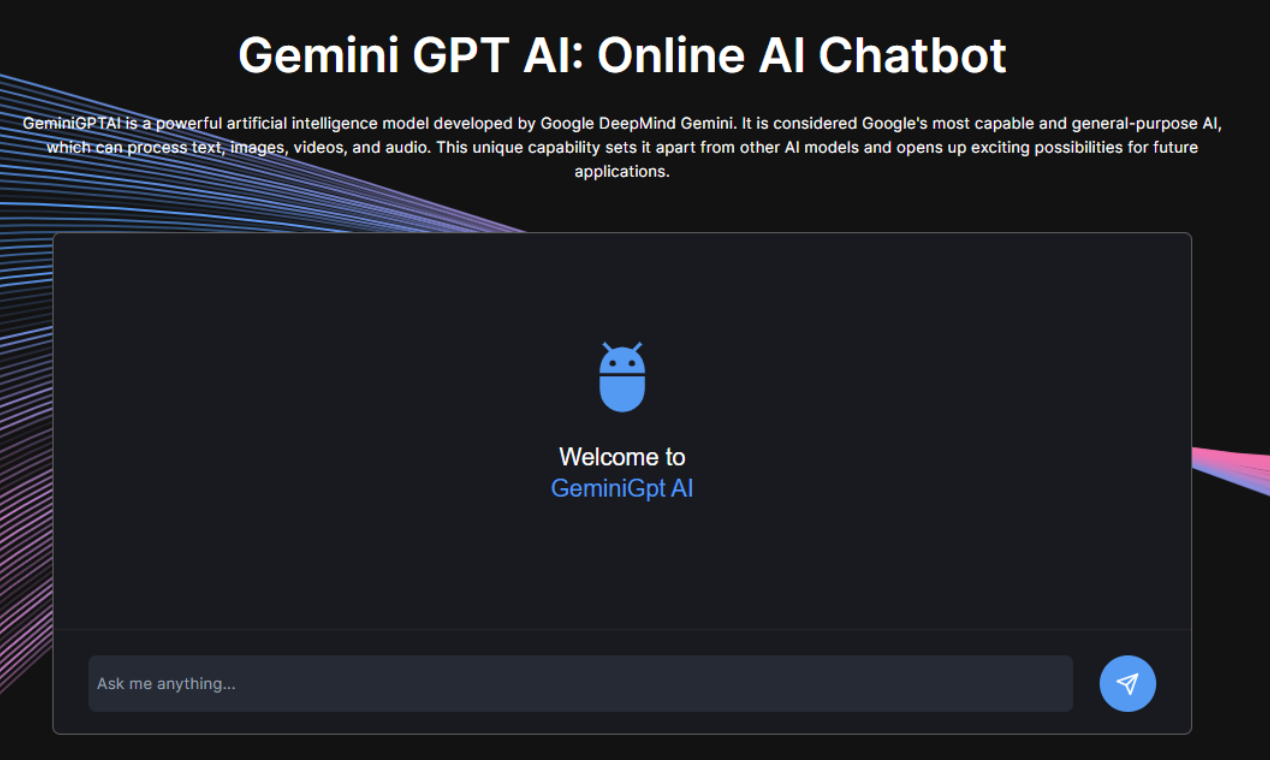 Gemini GPT AI Ai chatbot