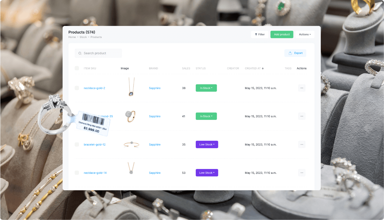 Gem Logic advanced jewelry stock management