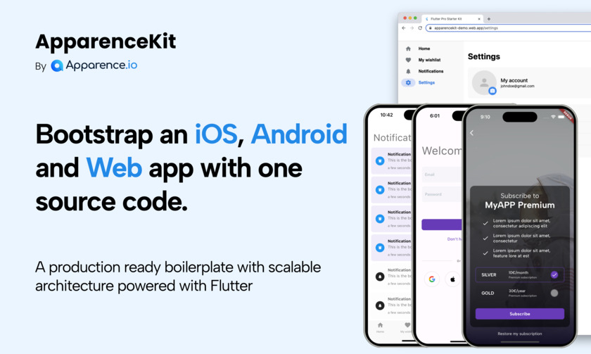 ApparenceKit Landing Page