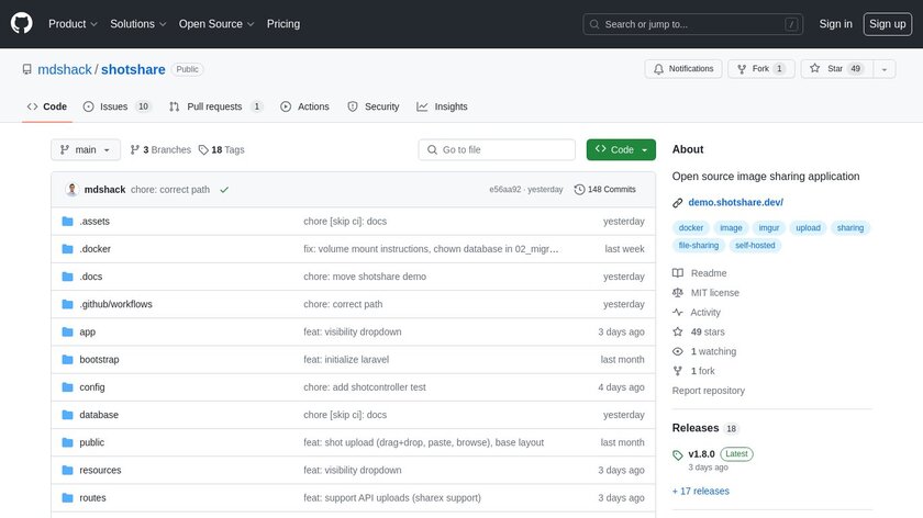 ShotsShare Landing Page