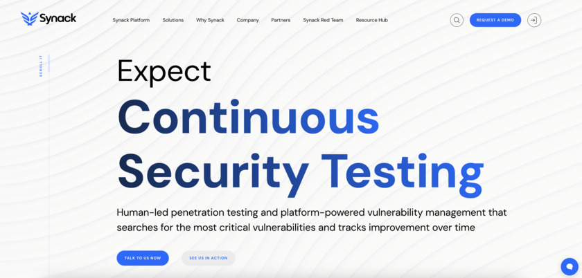 Synack Landing Page
