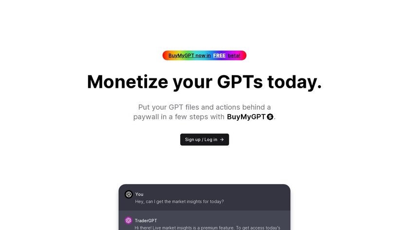 BuyMyGPT Landing Page