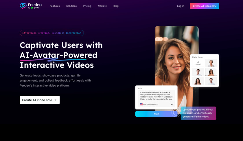 Feedeo Landing Page