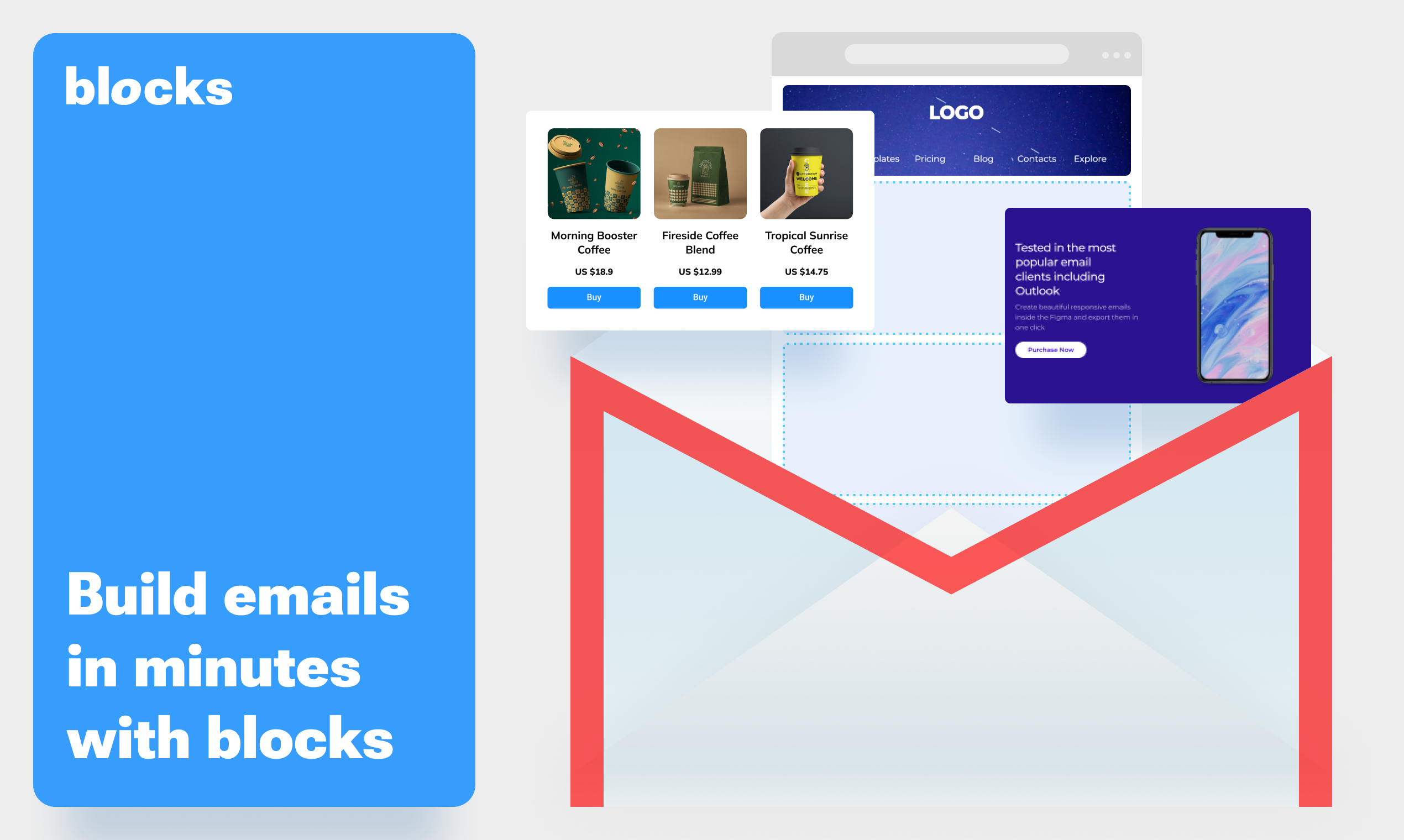 UseBlocks.io Speed up email production!