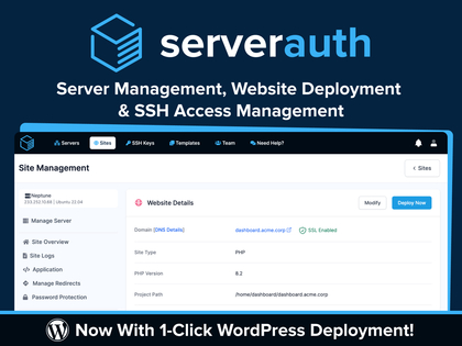 ServerAuth screenshot