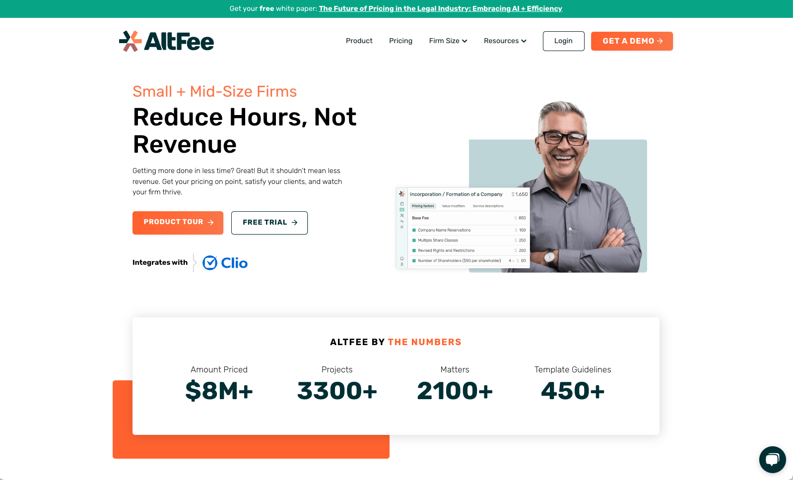 AltFee Small to Mid-Size Firms: Reduce Hours, Not Revenue