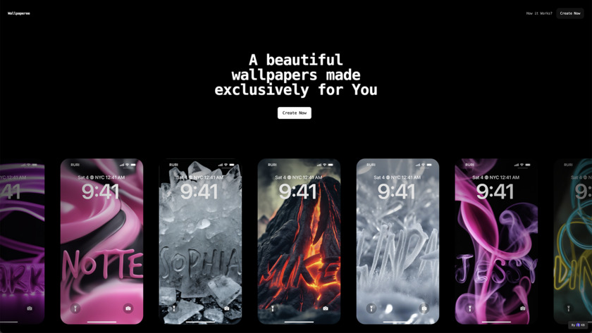 Wallpaper.ee Landing Page